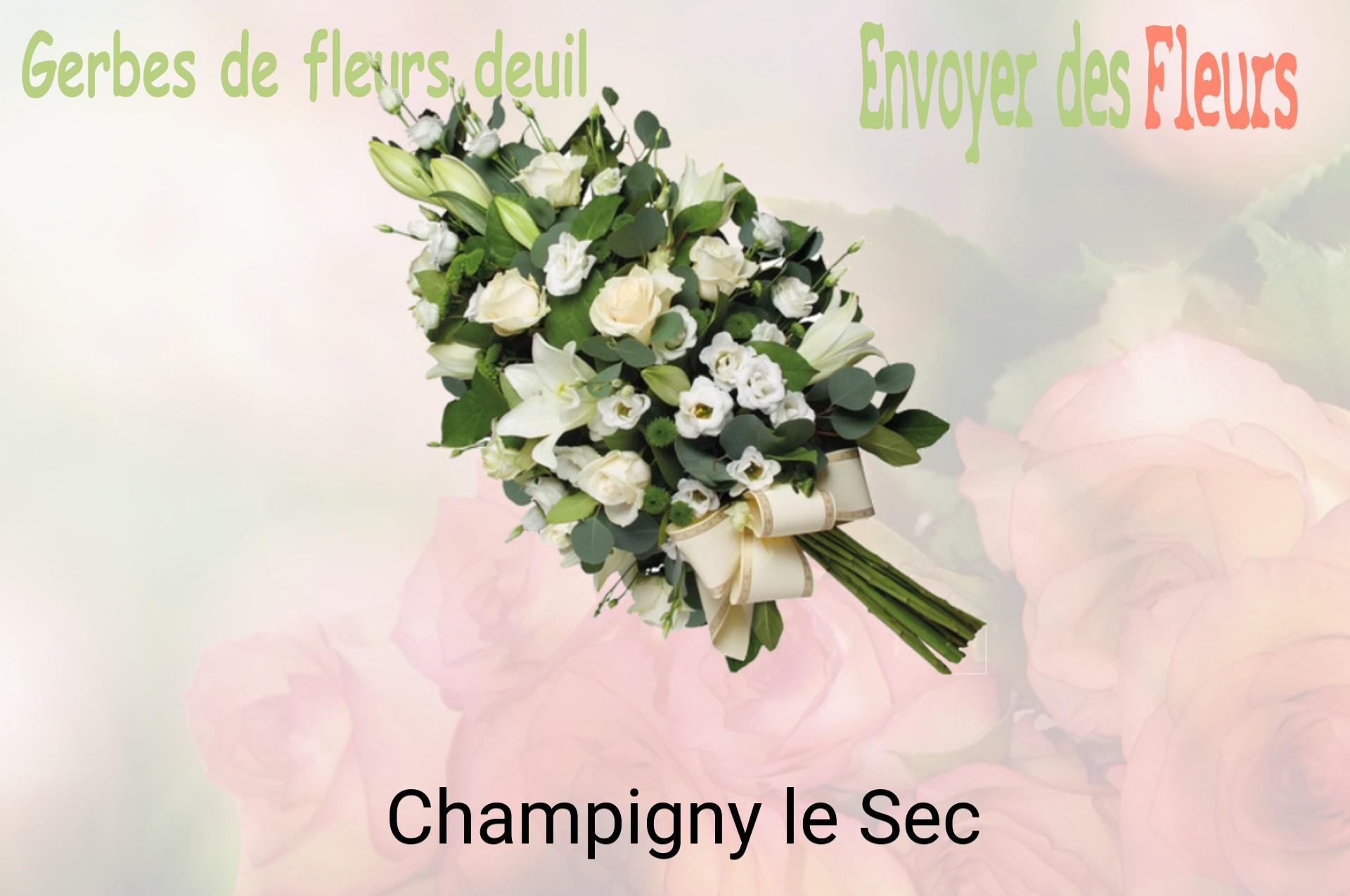 Gerbe de fleurs de deuil livrée à Champigny-le-Sec